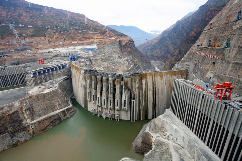 April 7, 2021, the Baihetan Hydropower Station began to store water.