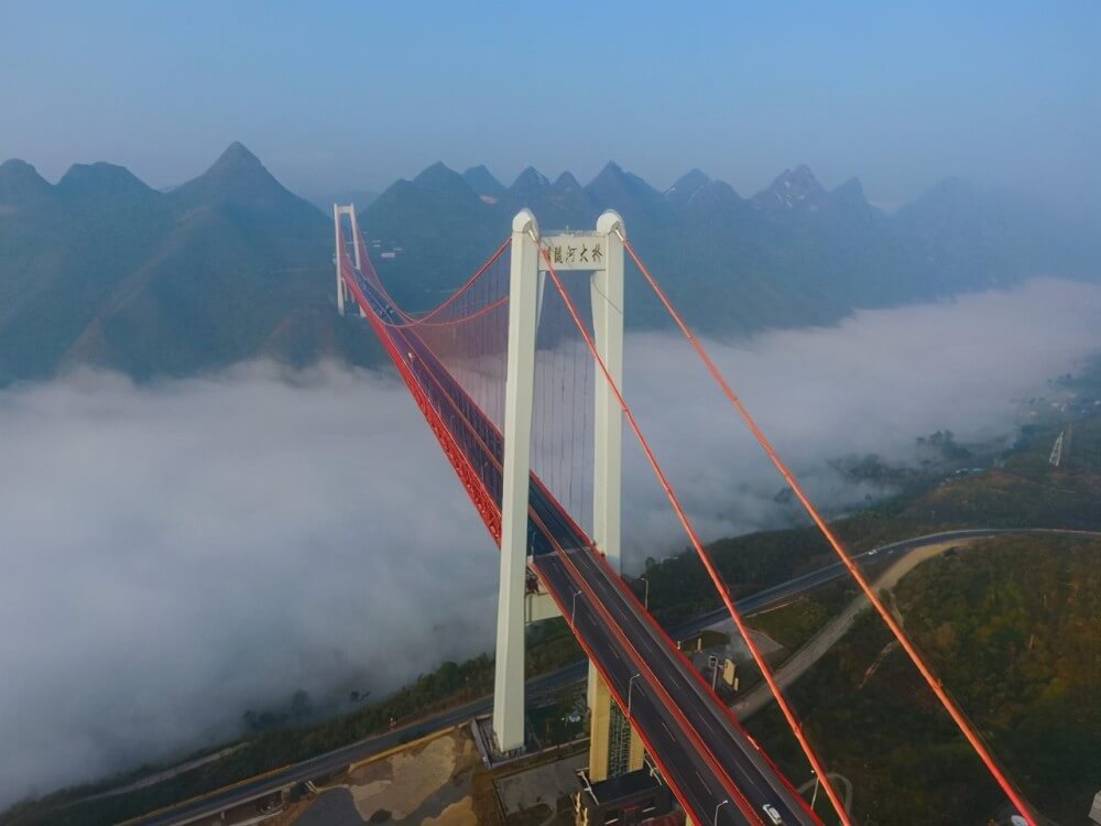Baling River Bridge on the cloud