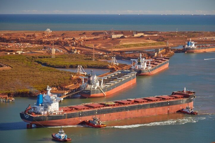 Big ship in Hedland Port
