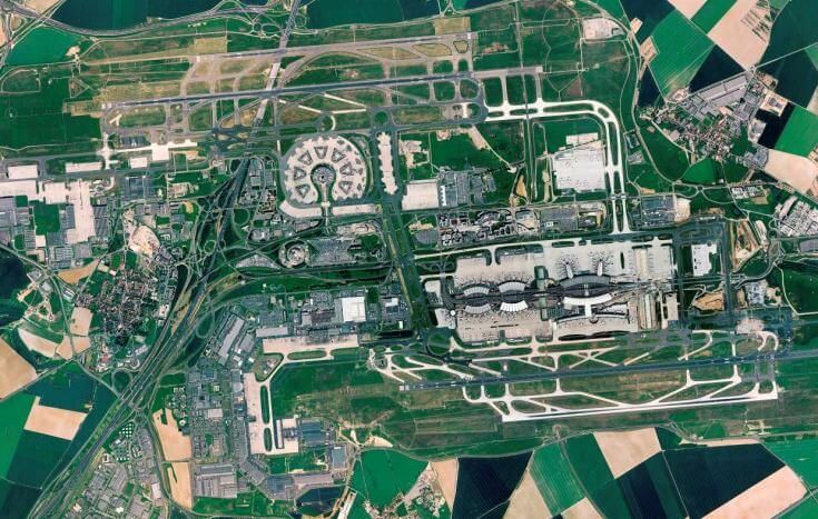 Charles de Gaulle Airport Satellite imagery