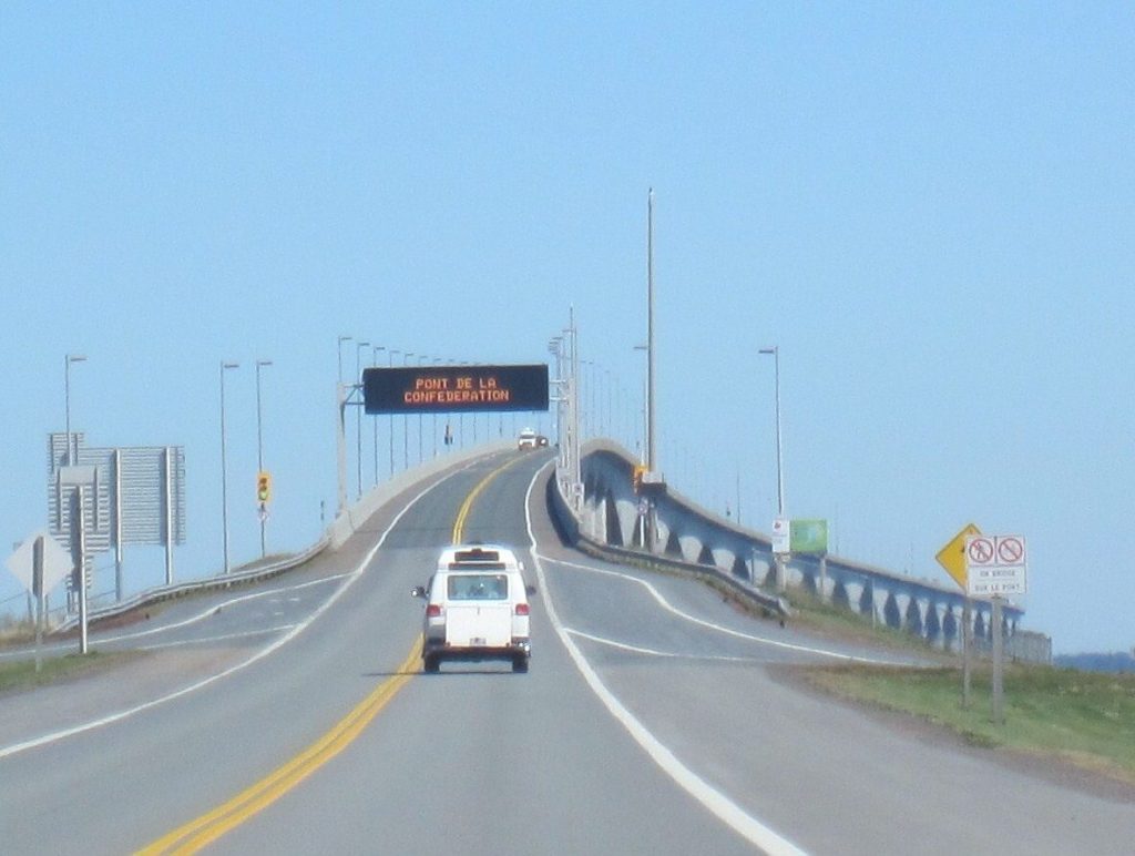 Driving on Confederation Bridge