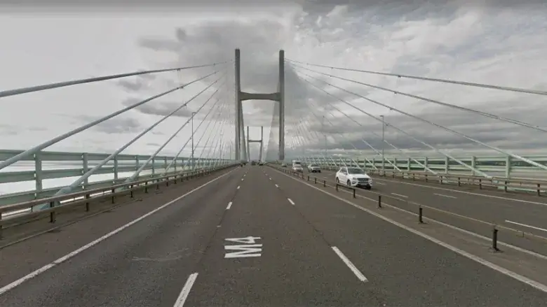 Driving on Second Severn Crossing Bridge
