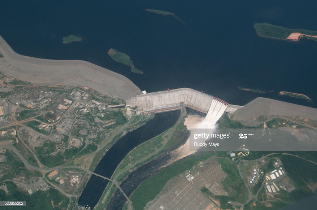 Guri Dam satellite image