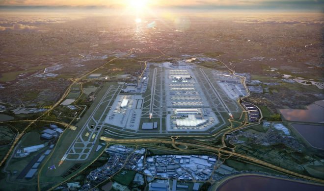 Heathrow Airport aerial view