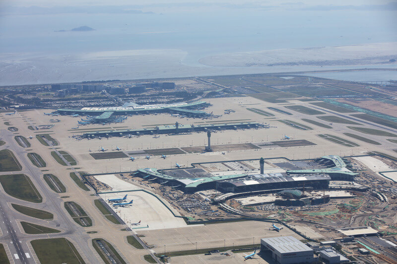 Incheon International Airport aerial view