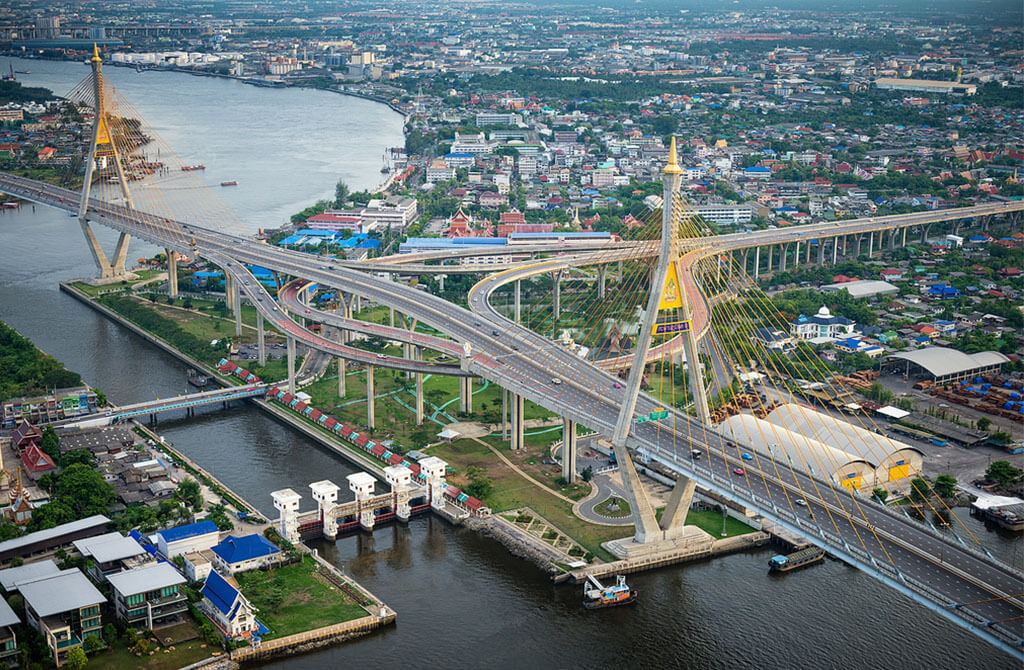 Industrial Ring Road Bridge and Lat Pho Canal