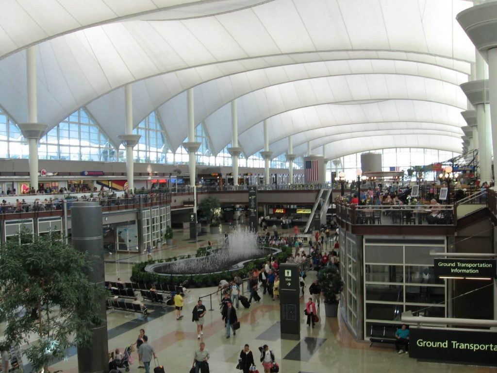 Inside Denver International Airport