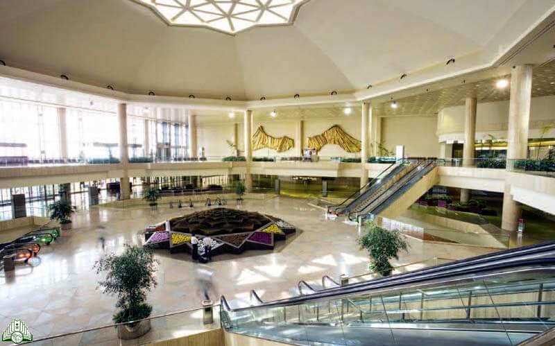 Inside the terminal lobby