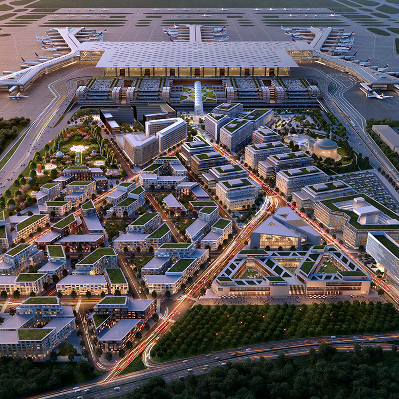 Istanbul Airport Commercial City in Plan