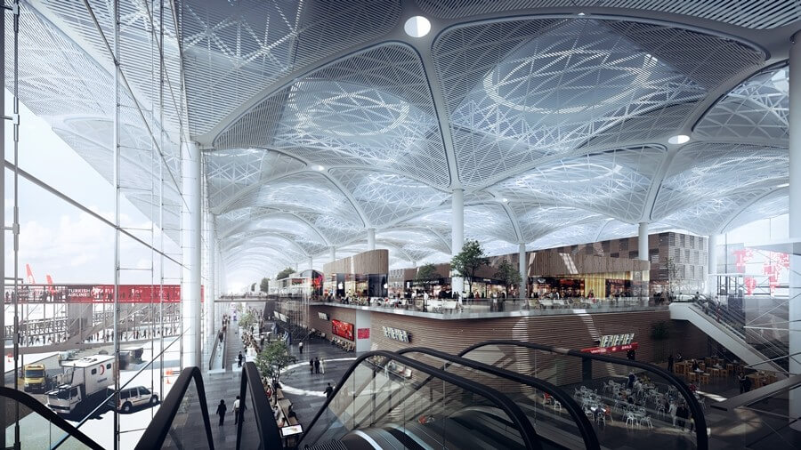 Istanbul Airport terminal interior