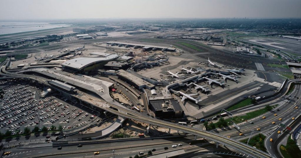 John F. Kennedy International Airport aerial view