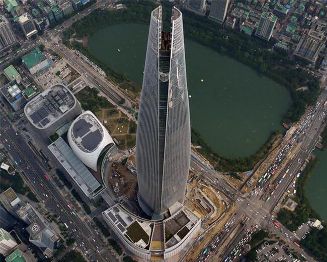 Lotte World Tower top