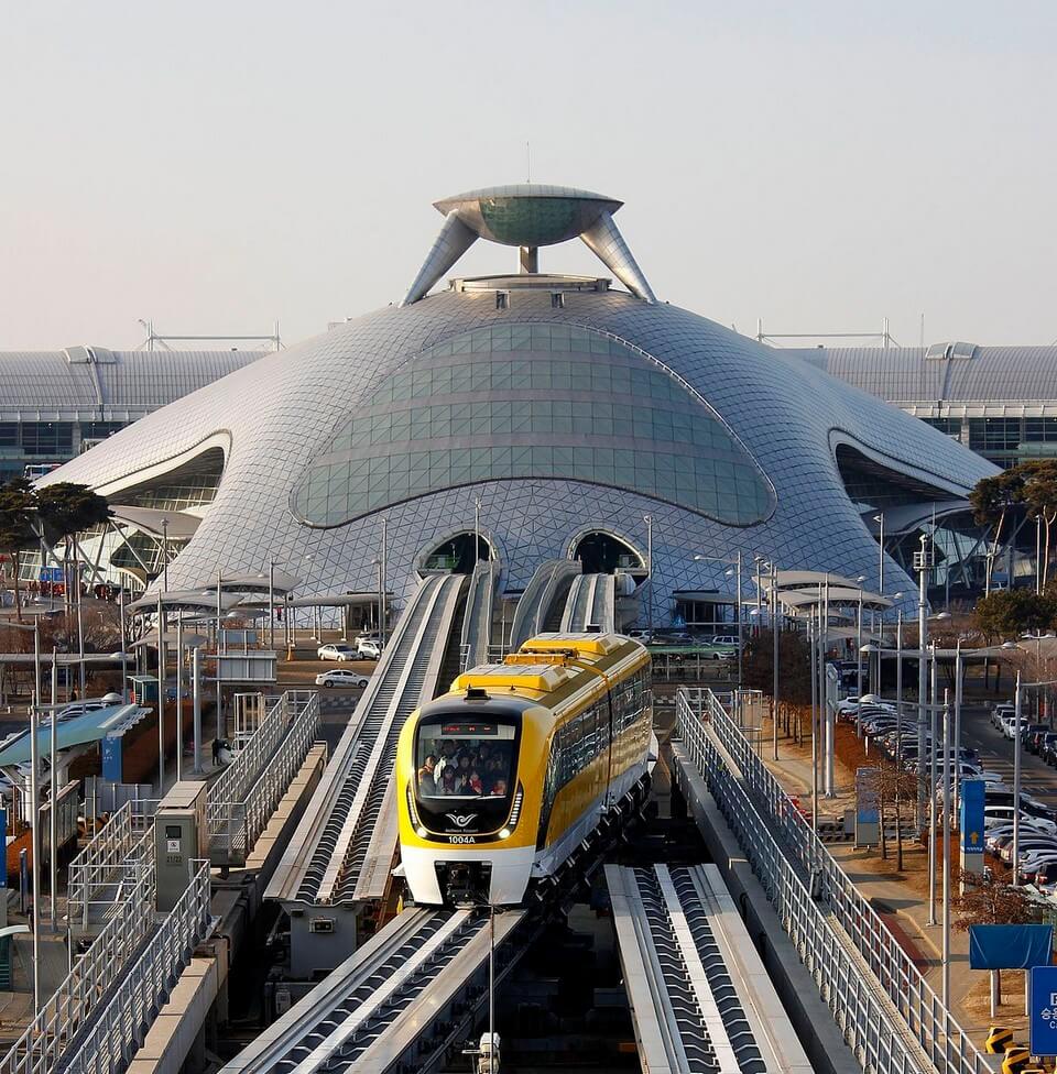 Maglev train at Incheon Airport Terminal 1