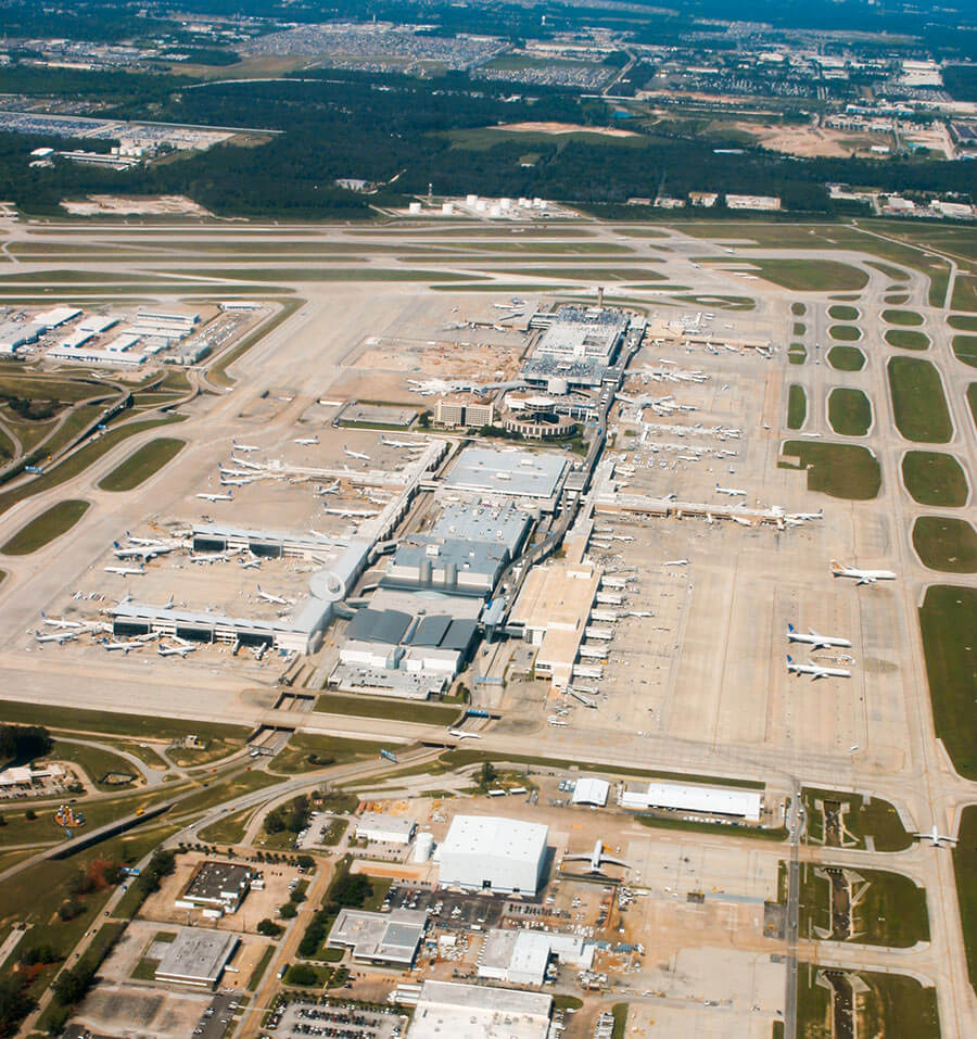 Main buildings of Houston Airport