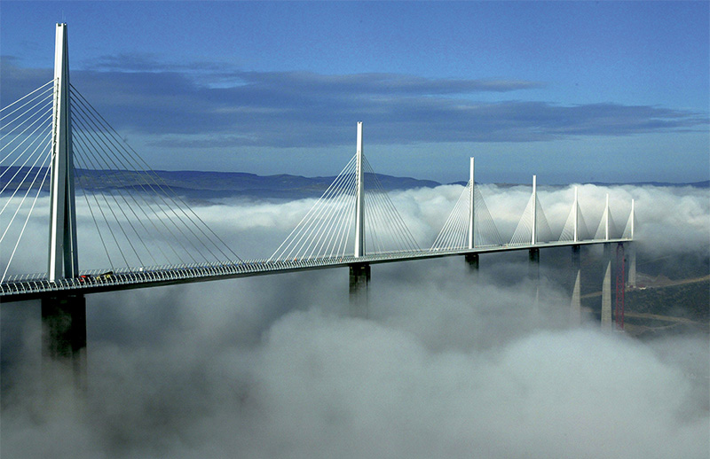 Millau Viaduct on the clouds