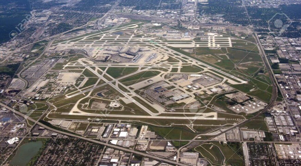 O'Hare International Airport aerial view