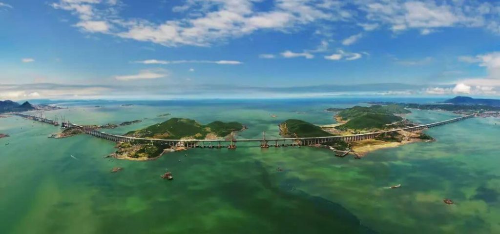 Overview Pingtan strait highway-railway bridge