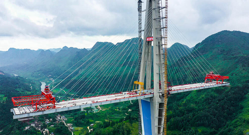 Pingtang Bridge under construction
