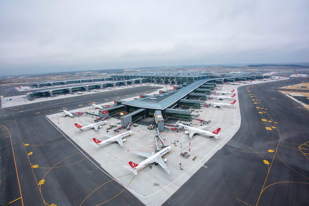 Planes at istanbul airport