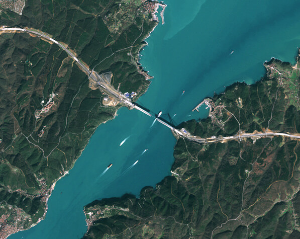 Satellite picture of Yavuz Sultan Selim Bridge