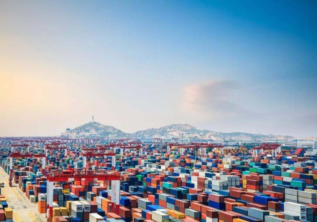 Shanghai Port Container cargo in Shanghai Port