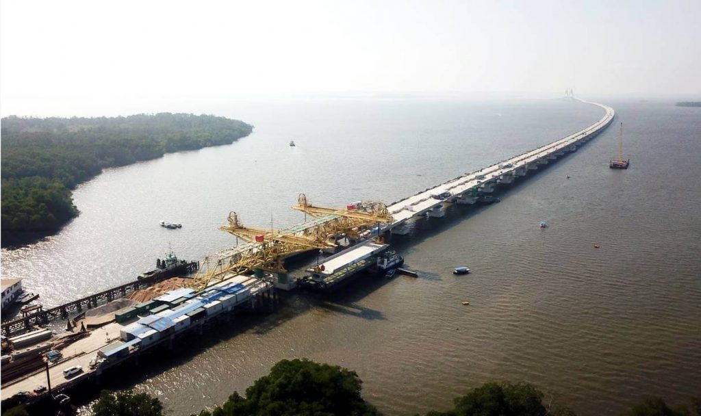South Korea's Daelim is building the last section of the sea bridge