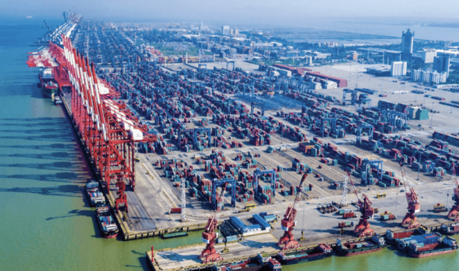 The port of Nansha (Guangzhou)