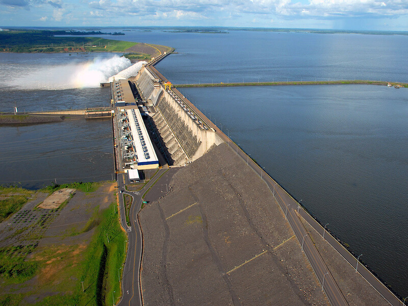 The side of Tucuruí Dam
