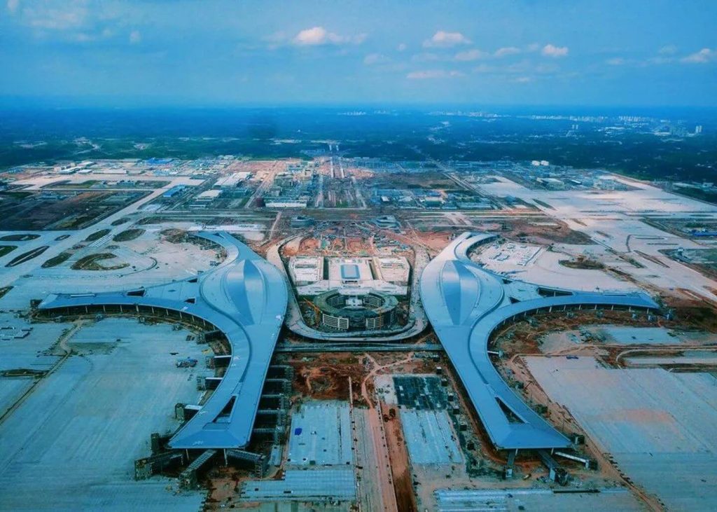 Tianfu International Airport in the early morning