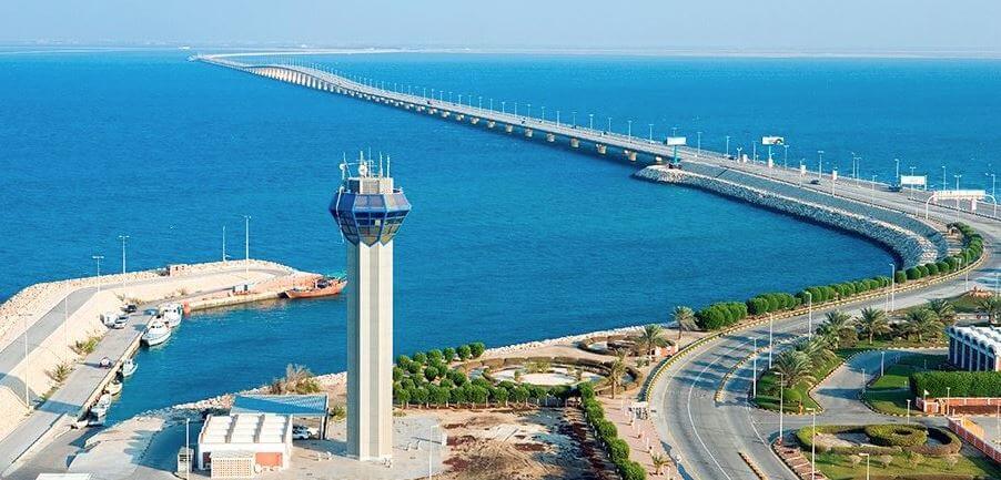 View King Fahd Causeway from Middle island
