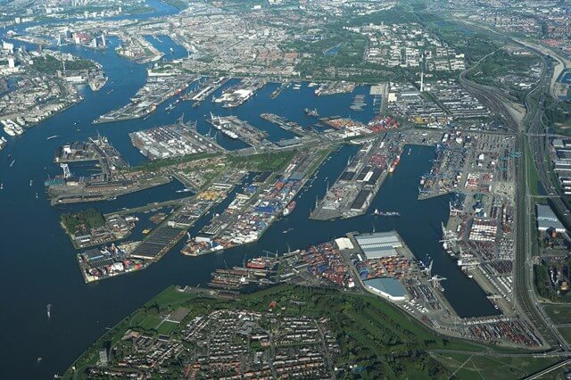 rotterdam aerial view Source Port of Rotterdam